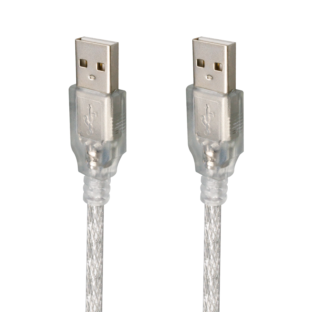 M0039-POWERMASTER 1.5 METRE ŞEFFAF USB ERKEK-ERKEK KABLO